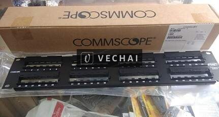 Thanh đấu nối PATCH PANEL COMMSCOPE AMP Cat6 48 Cổng mã 1375015-2, patch panel Cat6A chống nhiễu