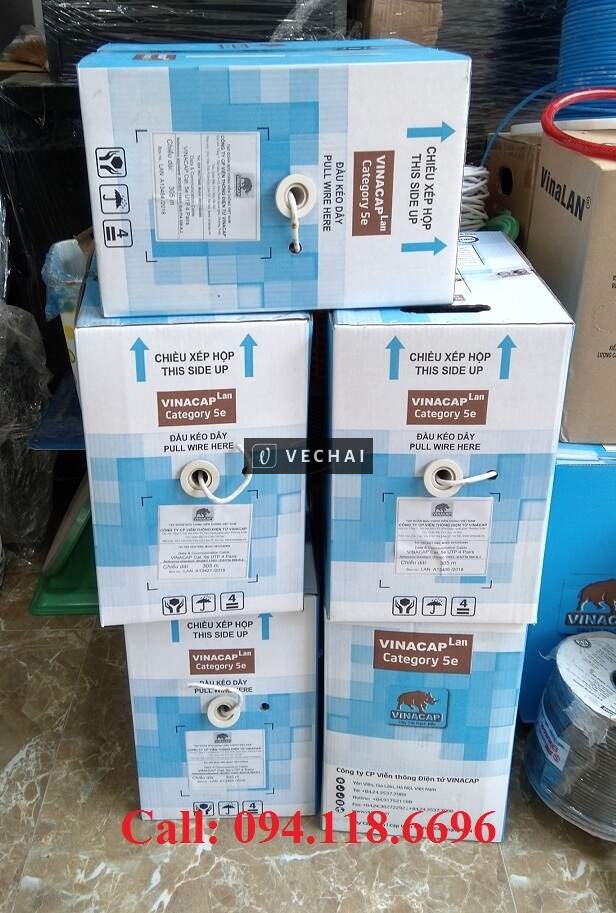 Chuyên phân phối Cáp mạng Cat7/ Cat8 chống nhiễu, cáp mạng Cat5-Cat6 hãng Vinacap