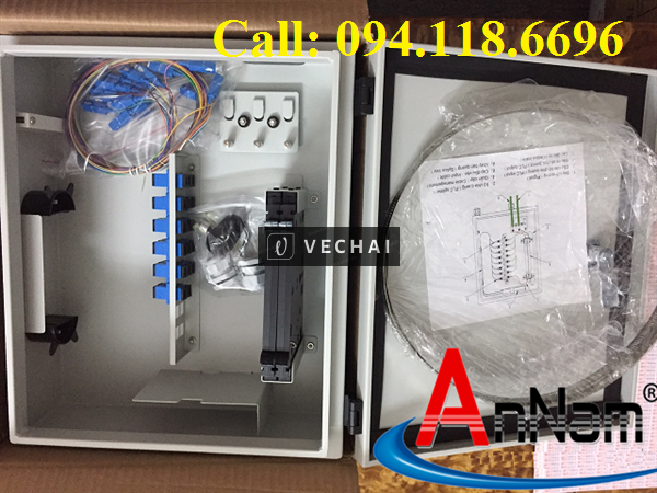 Hộp phối quang ODF 12Fo ngoài trời, Hộp phối quang ODF 12FO lắp Chuẩn RACK 19