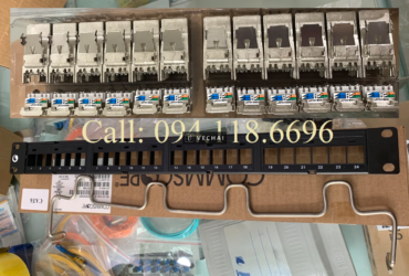 Patch Panel CAT6A AMP (Commscope) chống nhiễu, 24 port. Mã 1933319-2