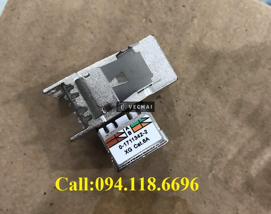 Patch Panel CAT6A AMP (Commscope) chống nhiễu, 24 port. Mã 1933319-2