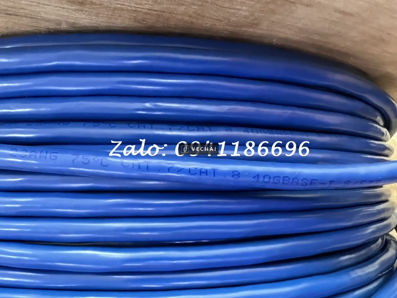 Cáp mạng CAT6A- CAT7 SFTP ANCOMTECK- 23AWG 25 GIGABIT ACT-BOX305- 7BLUE