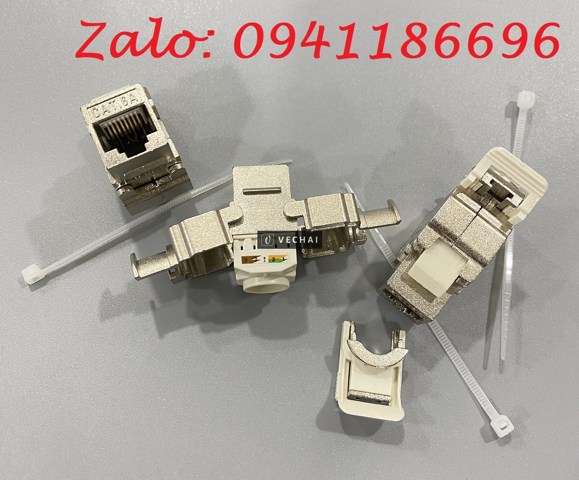 Ổ cắm RJ45 đa năng CAT6A FTP Shielded chống nhiễu (100/1000) Ancomteck mã ACT-S6A-T001, ACT-JK28