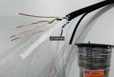 Cáp mạng CAT6 ngoài trời UTP – có dây chịu lực gia cường – Outdoor ACT-6LANOD-305BK