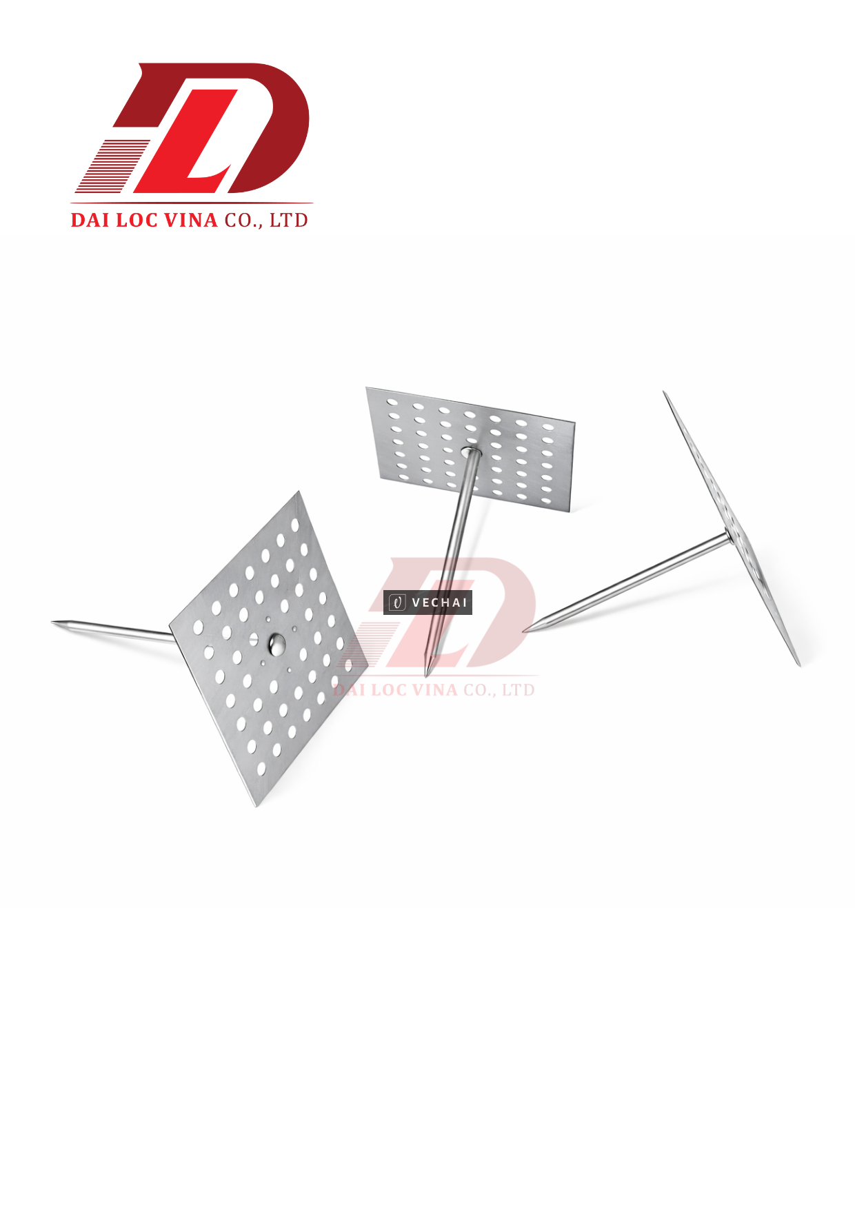 Perforated Base Pins – Đinh Ghim Cách Nhiệt Có Đế