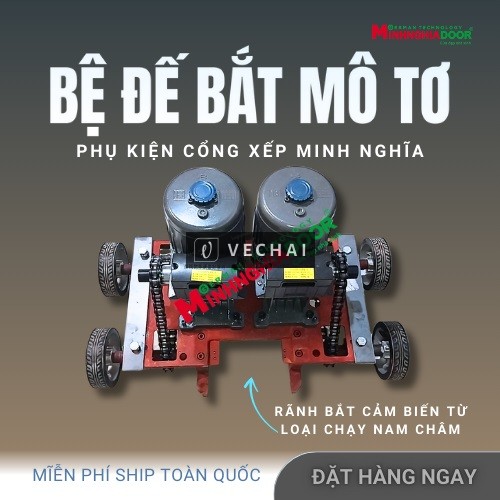 Đế bệ motor cổng xếp