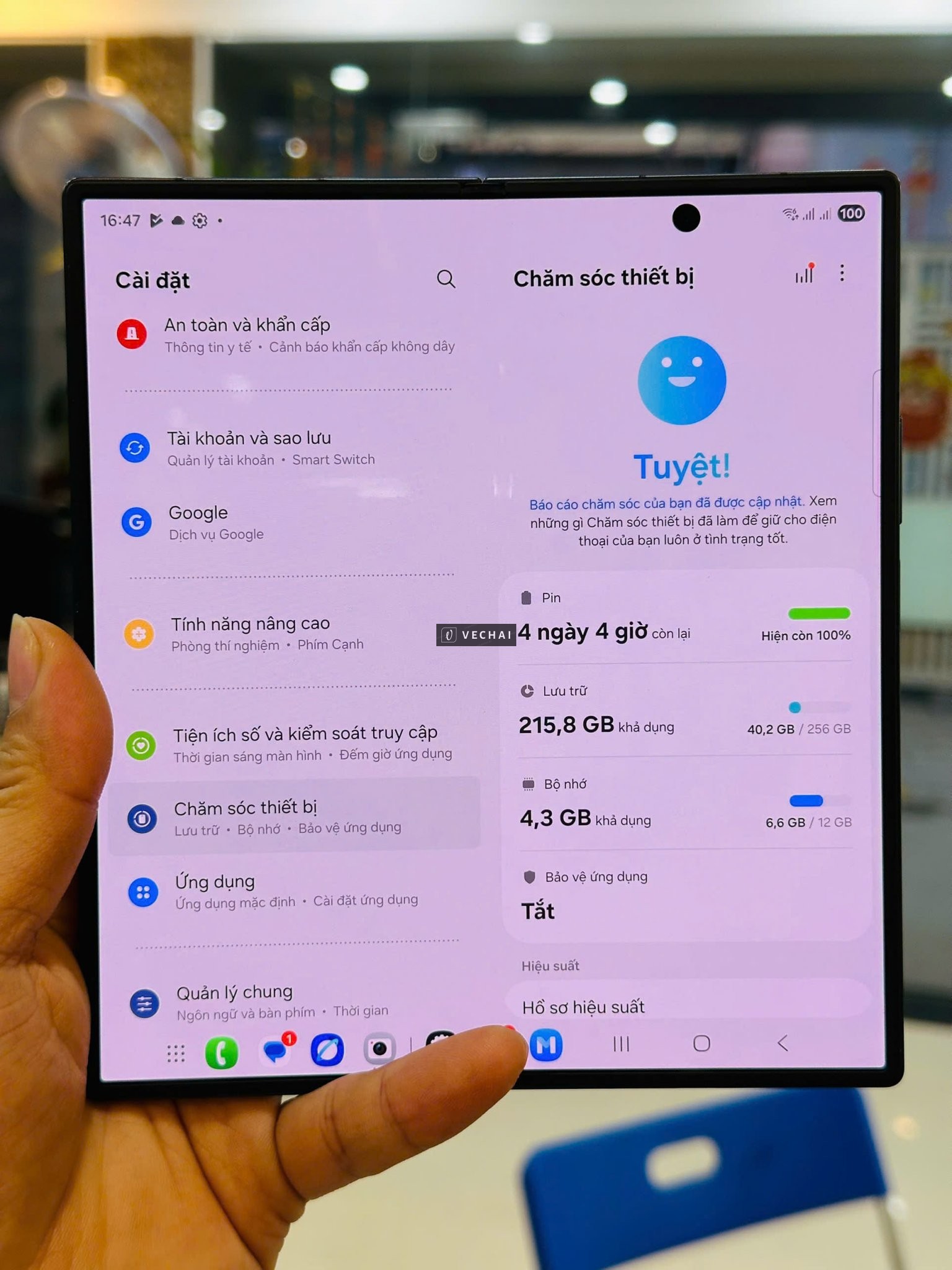 SAMSUNG Z FOLD 7 12/256GB 5G chính hãng BH siêu dài 05/10/2026 – Bản chính hãng còn bảo hành siêu dà