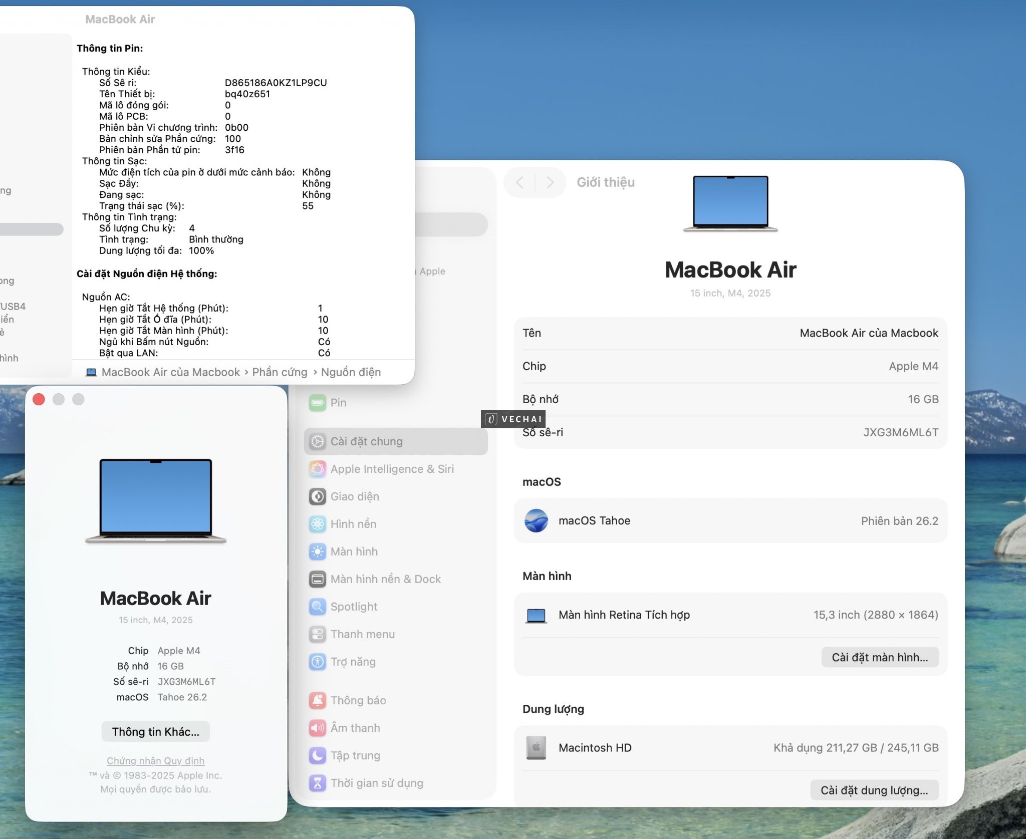 Khám Phá MacBook Air 15" – M4/16/256 – Bạn Đồng Hành Lý Tưởng!