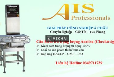 Máy Cân Kiểm Tra Trọng Lượng Anritsu SSV-i – Giải Pháp Chuẩn Vệ Sinh Thực Phẩm Tươi Sống
