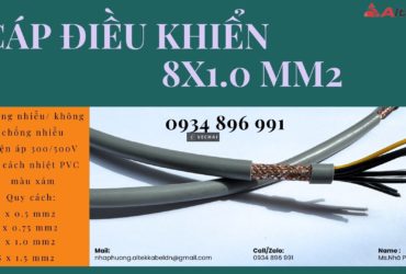 Cáp Điều Khiển 8 x 0.75mm² phân phối tại Thanh Hóa, Hải Phòng, Quảng Bình
