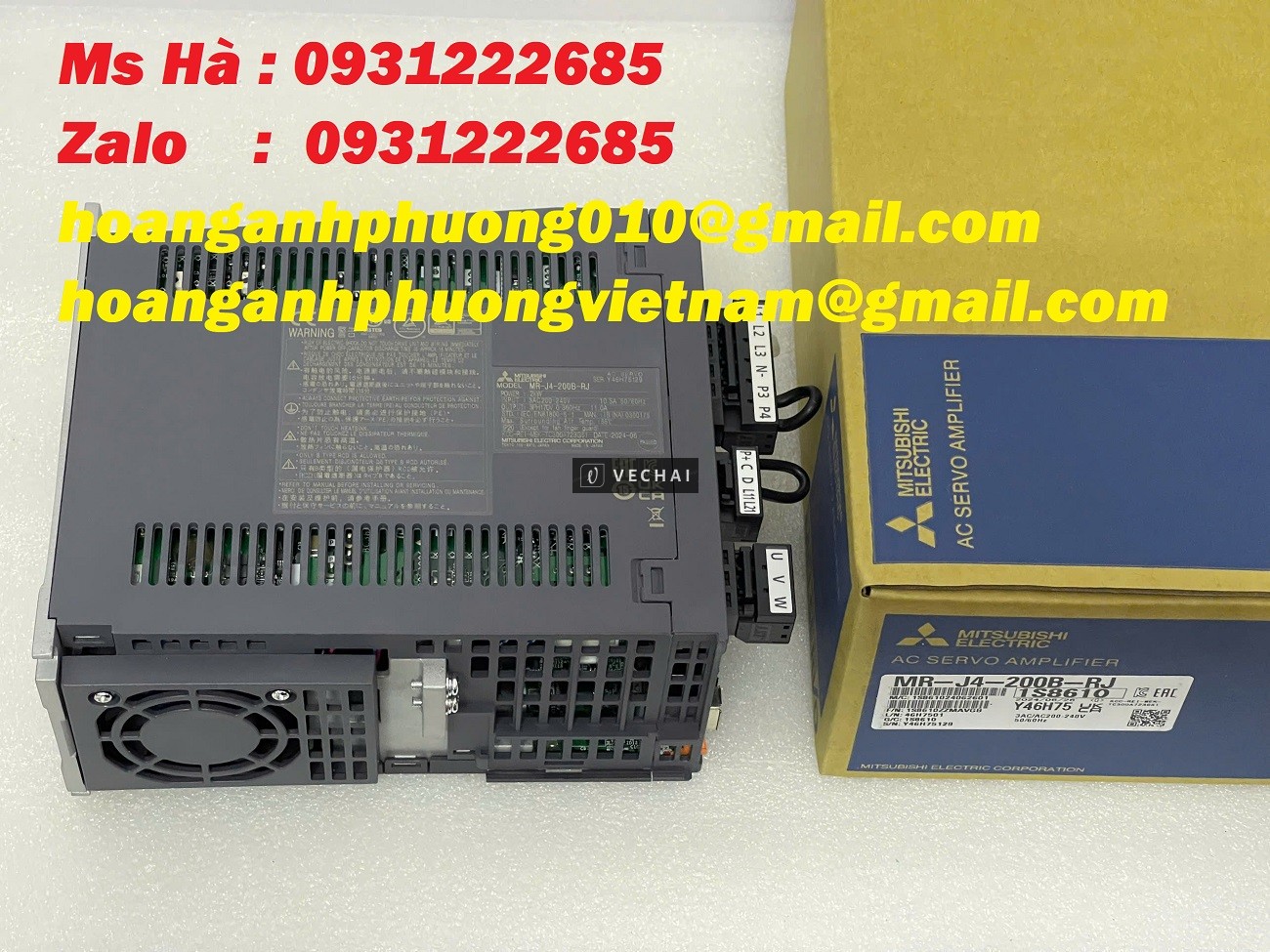 Servo điều khiển chính xác – phản hồi nhanh – Mitsubishi MR-J4-200B-RJ