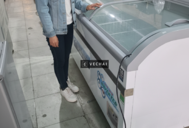 Tủ đông mặt kính cong trong suốt 600 lít hãng alaska còn chạy tốt thanh lý rẻ @394__@63__632 bao hcm