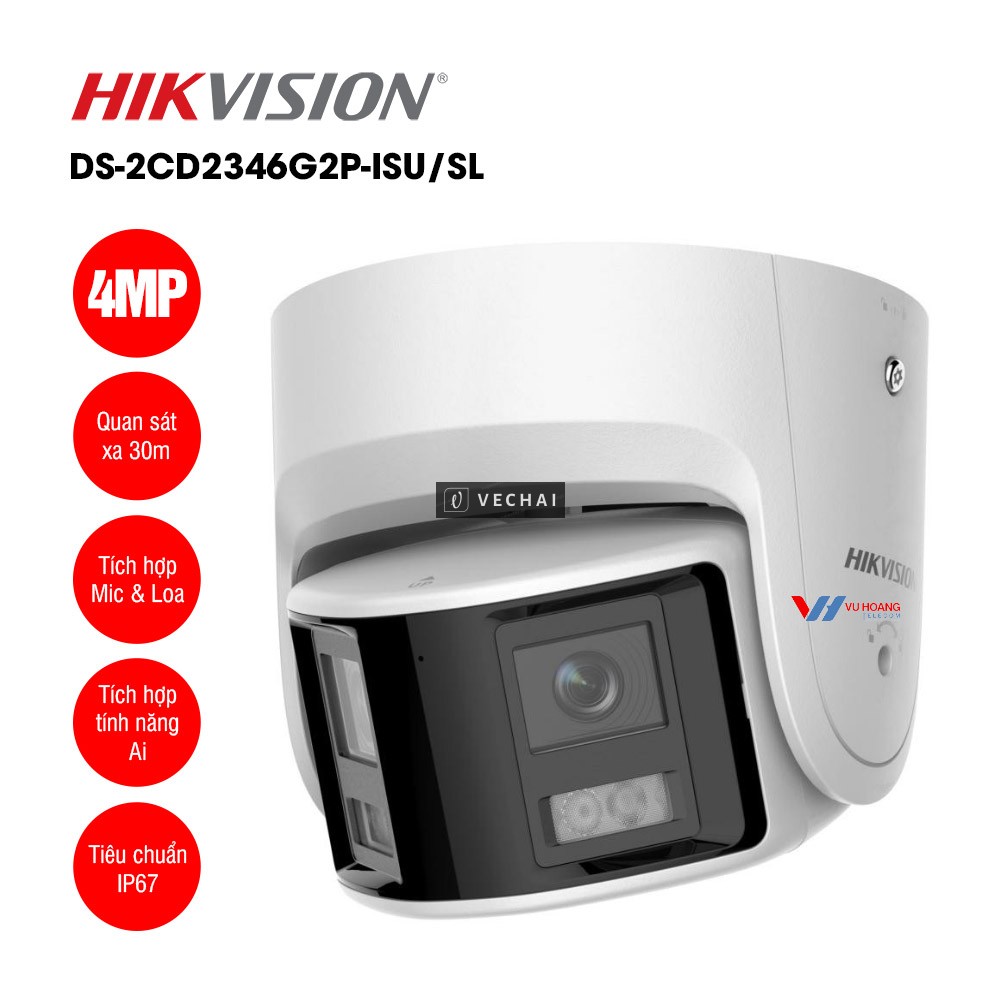 Camera hikvision DS-2CD2346G2P-ISU/SL ( 4MP, 2.8 mm ) SP MỚI – HOT 2026