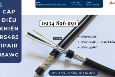 Cáp Tín Hiệu Rs485 1 Pair 18 Awg Cần Thơ, Bình Dương, Vũng Tàu