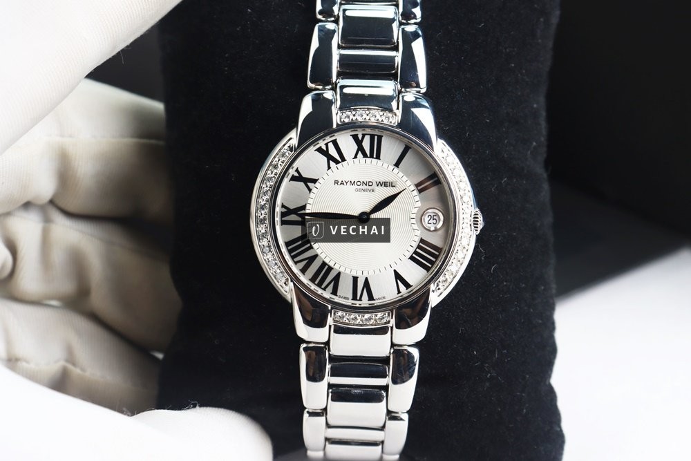 ĐH Nữ Raymond Weil Jasmine 5235-STS-00659; Niềng full Kim Cương; Size 35mm