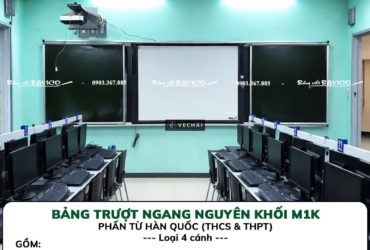 BẢNG TRƯỢT NGANG THÔNG MINH 4 CÁNH – KT: 120X400 CM (M1K)
