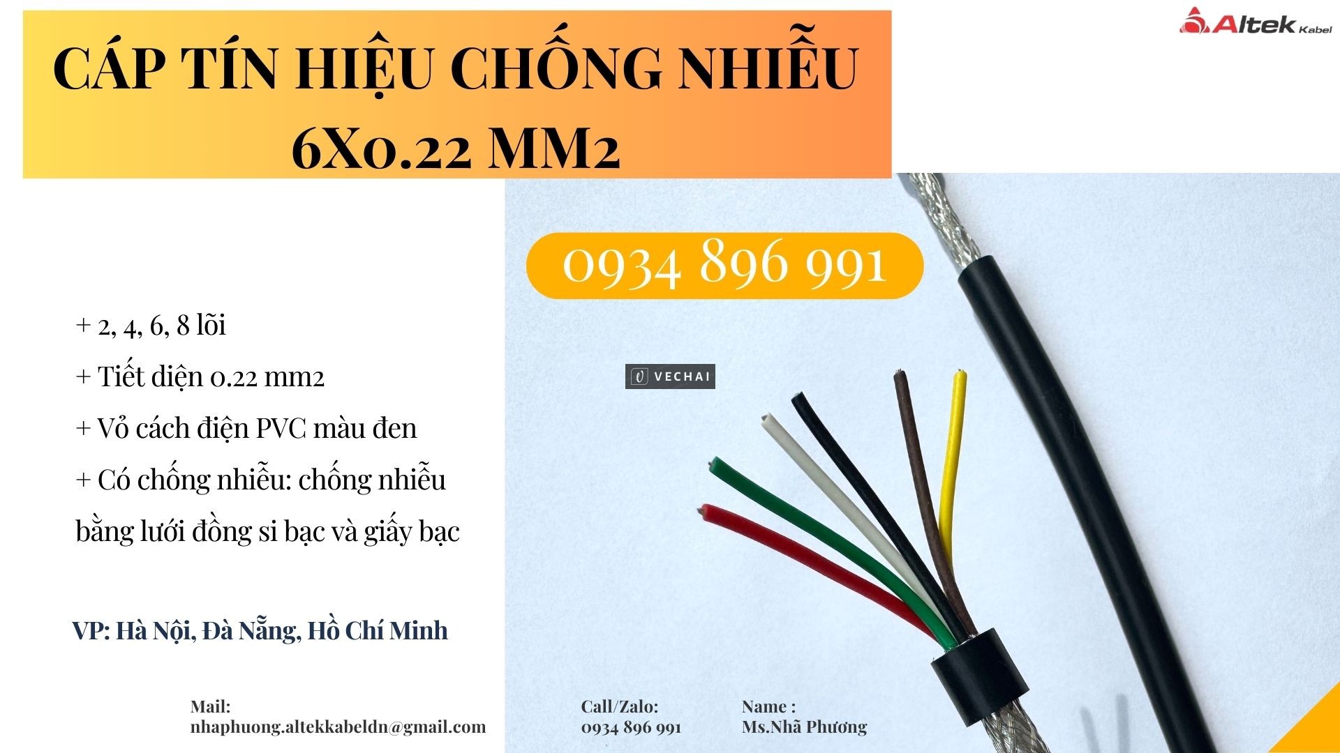 Phân Phối Cáp Tín Hiệu Chống Nhiễu 4×0.22 Mm2 Tại Khánh Hòa, Bình Định, Gia Lai