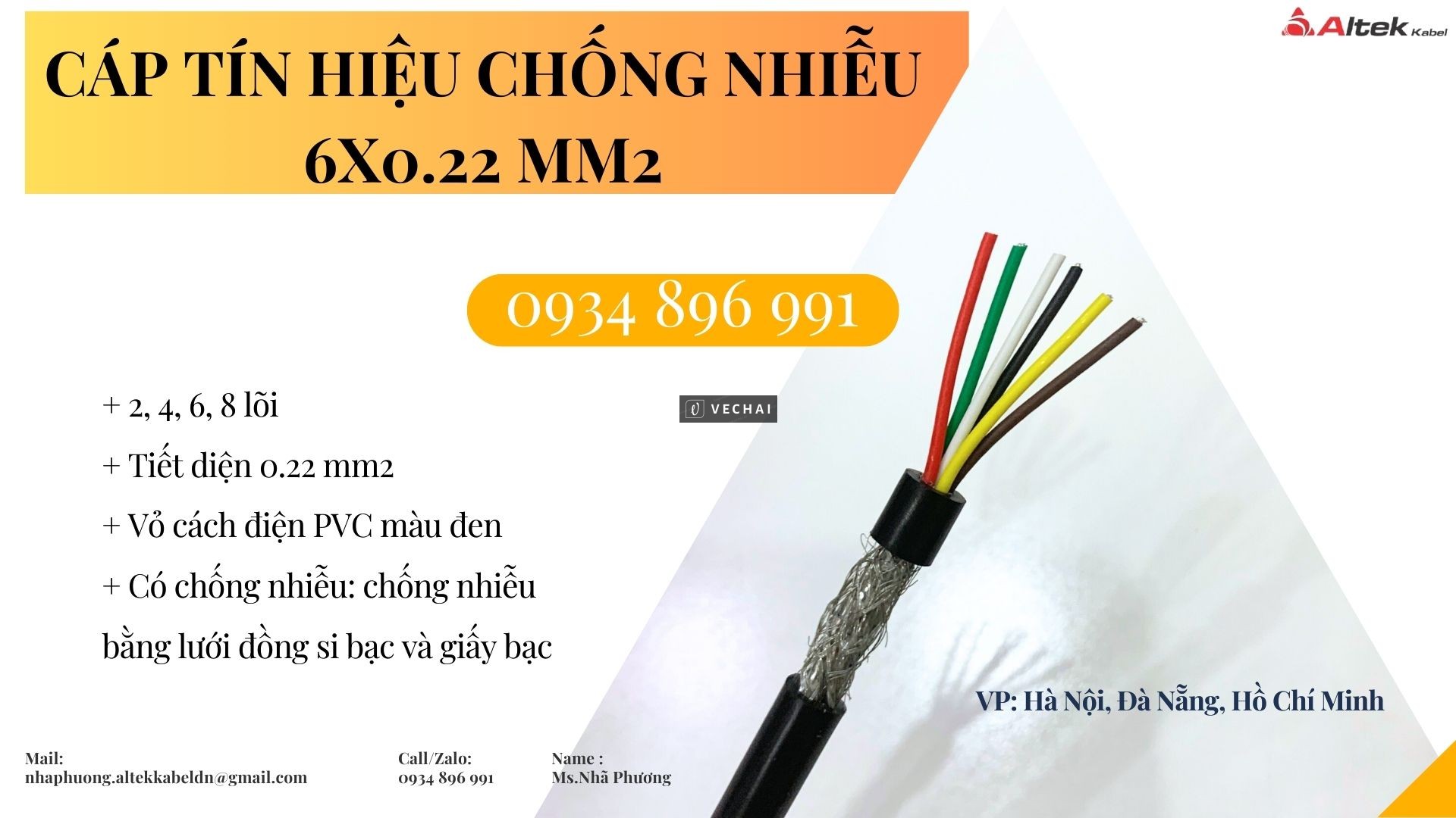 Phân Phối Cáp Tín Hiệu Chống Nhiễu 4×0.22 Mm2 Tại Khánh Hòa, Bình Định, Gia Lai