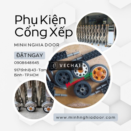 Vì sao cốt bánh xe quyết định độ bền của cổng xếp?