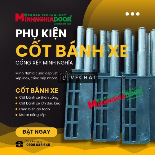 Vì sao cốt bánh xe quyết định độ bền của cổng xếp?