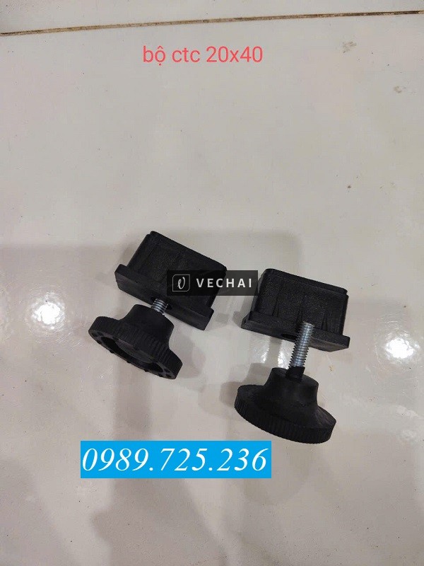 Xưởng sản xuất Bộ chân tăng chỉnh 20×40 ốc M6  giá rẻ