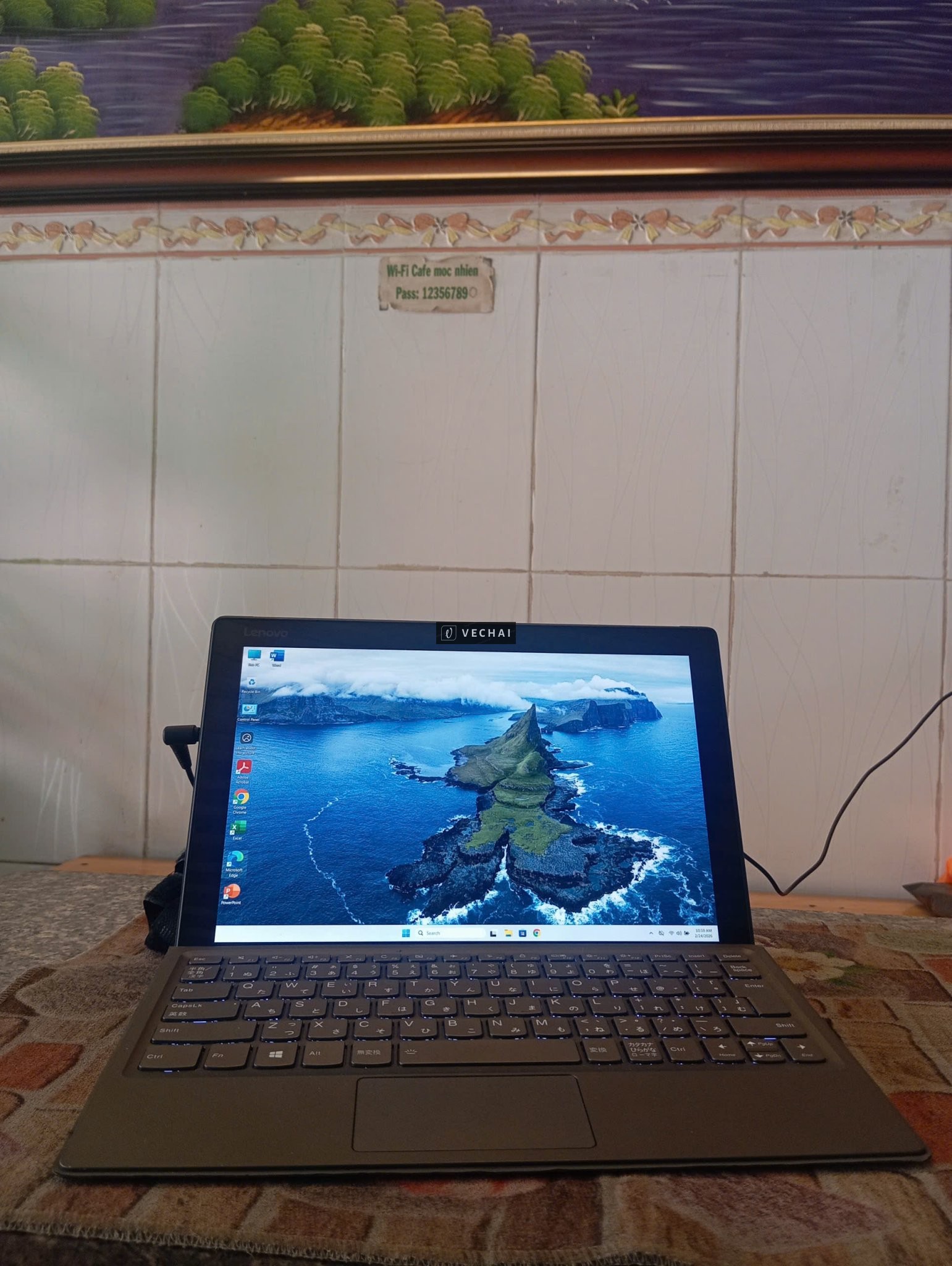 Laptop Lenovo MIIX 520 i5 8250U 8GB 256GB Nvme 12" HD+ Cảm ứng-Phím rời dùng như Tablet