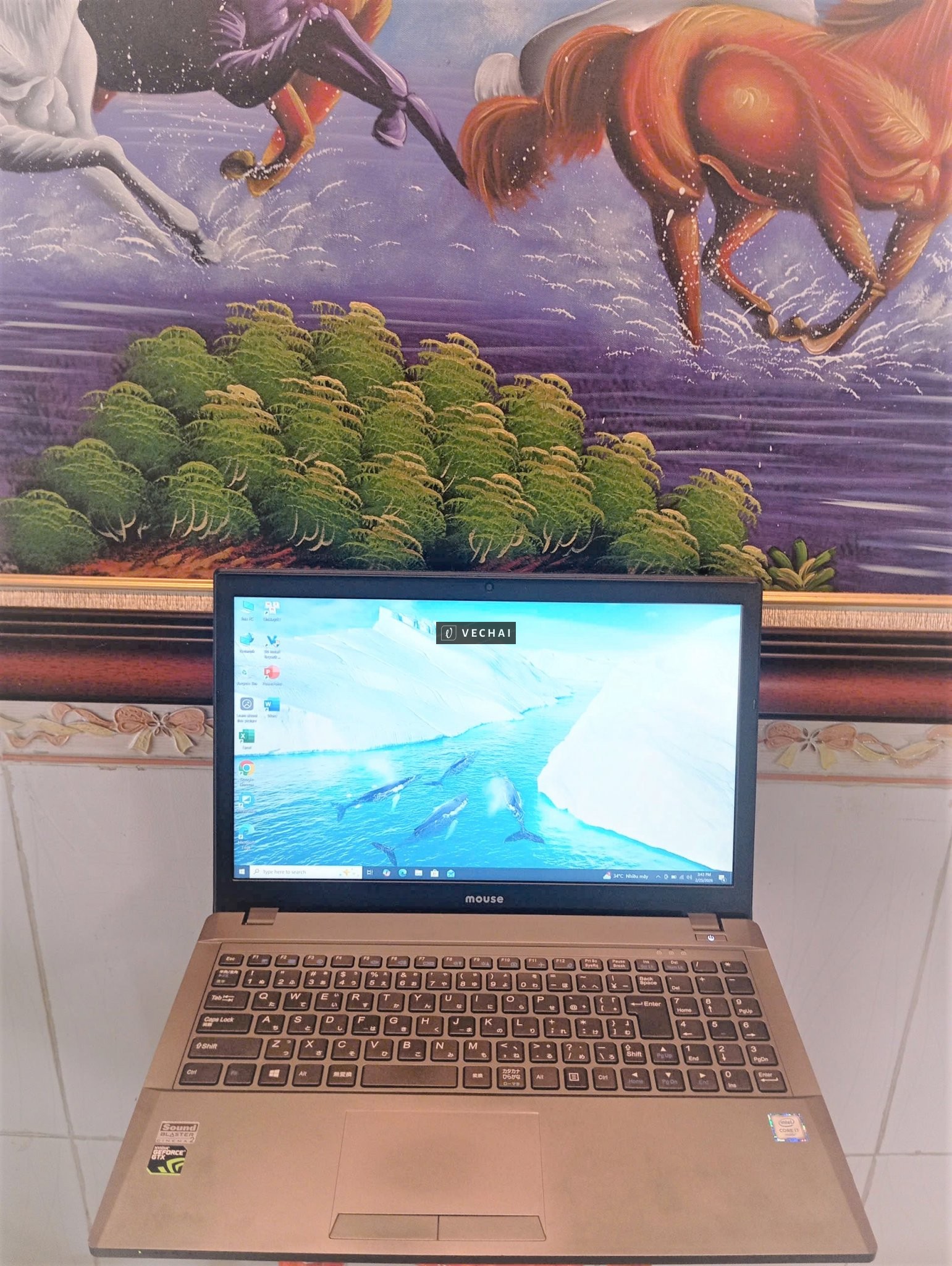 Laptop Gaming Mouse W656 I7 6700HQ Ram 8GB SSD Nvme 256GB VGA GTX 950M 2GB 15.6" FHD