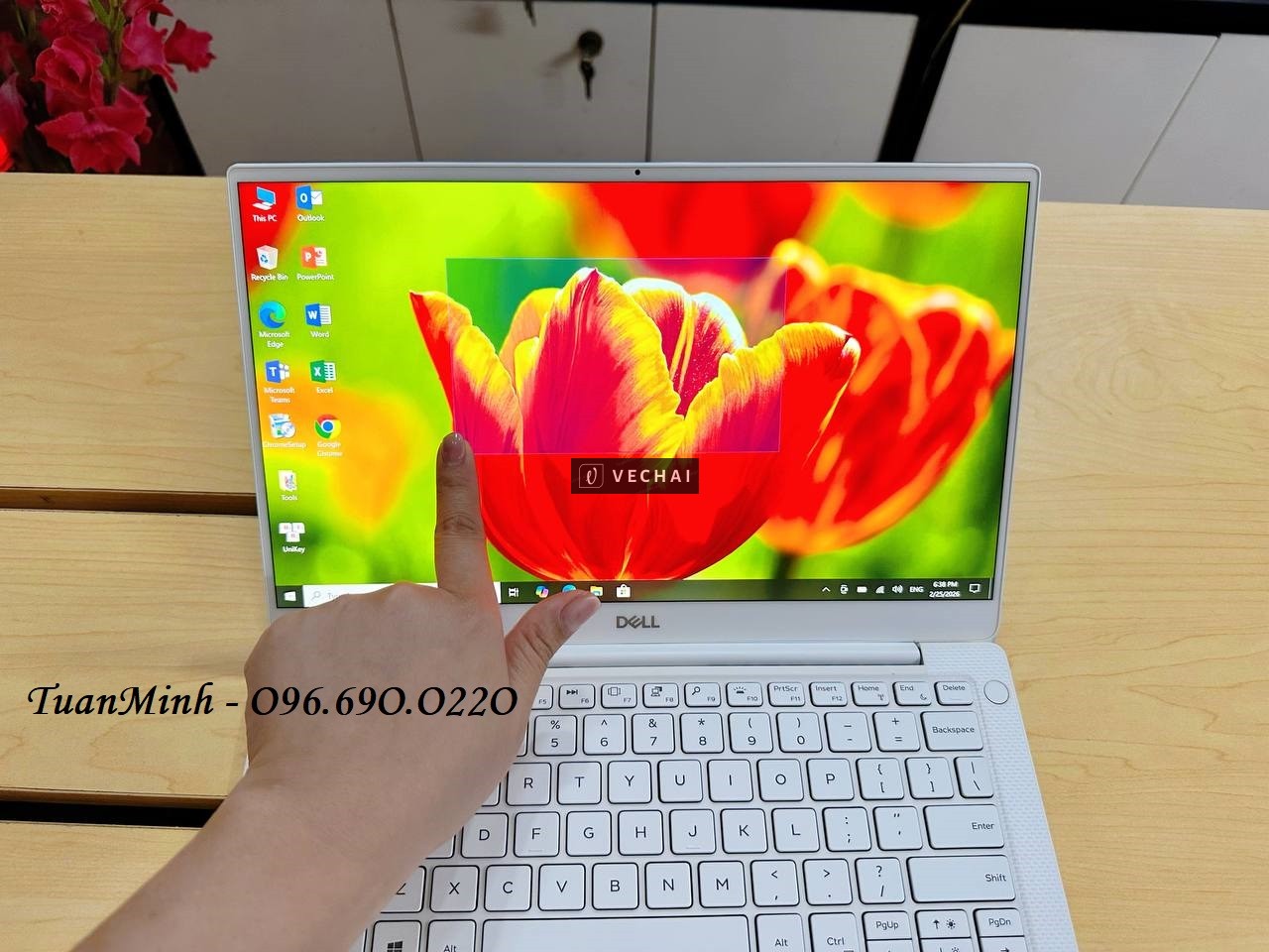 Dell XPS 13 7390 màu trắng bạc hiếm – Core i7 10710U – RAM 16GB – SSD 512GB – màn 13.3" 4K Touch