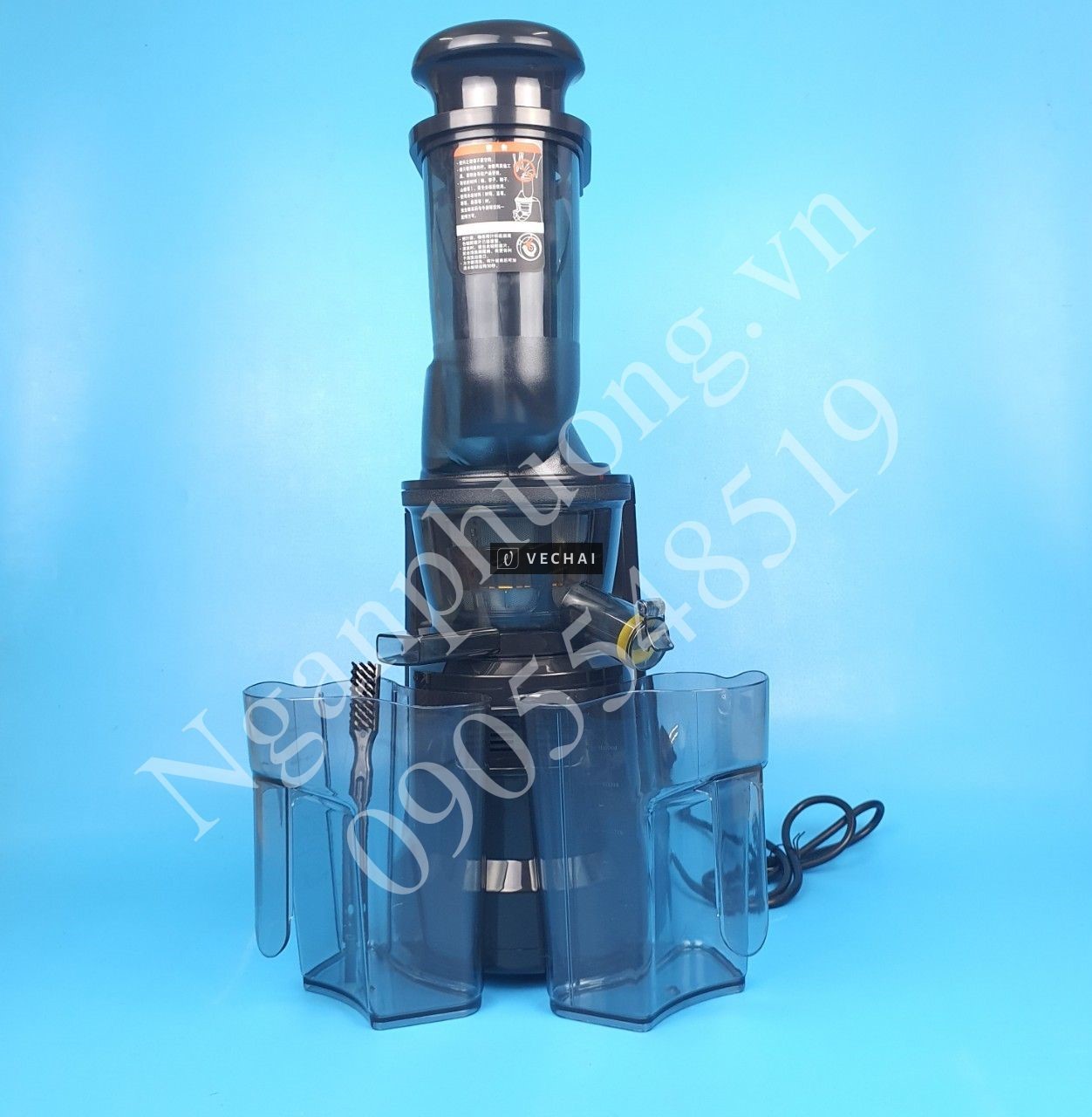 Máy ép trái cây dùng cho quán kinh doanh, ép nhanh – ép chậm, họng ép lớn nguyên trái dùng cho quán