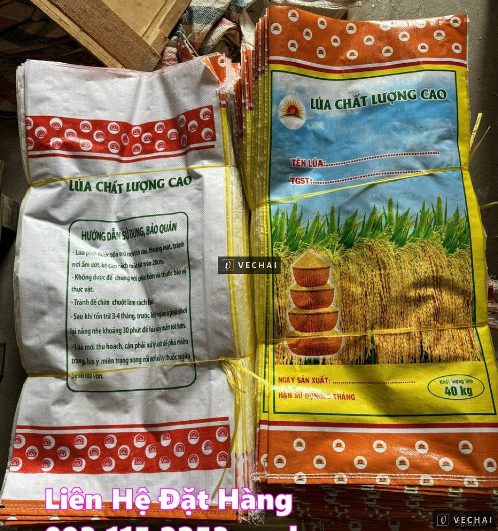 Bao lúa giống 40KG – Lúa cấy làm sạch 40KG – Lúa cấp xác nhận 40KG