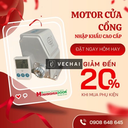 Motor cửa cổng nhập khẩu cao cấp chất lượng Minh Nghĩa 2025