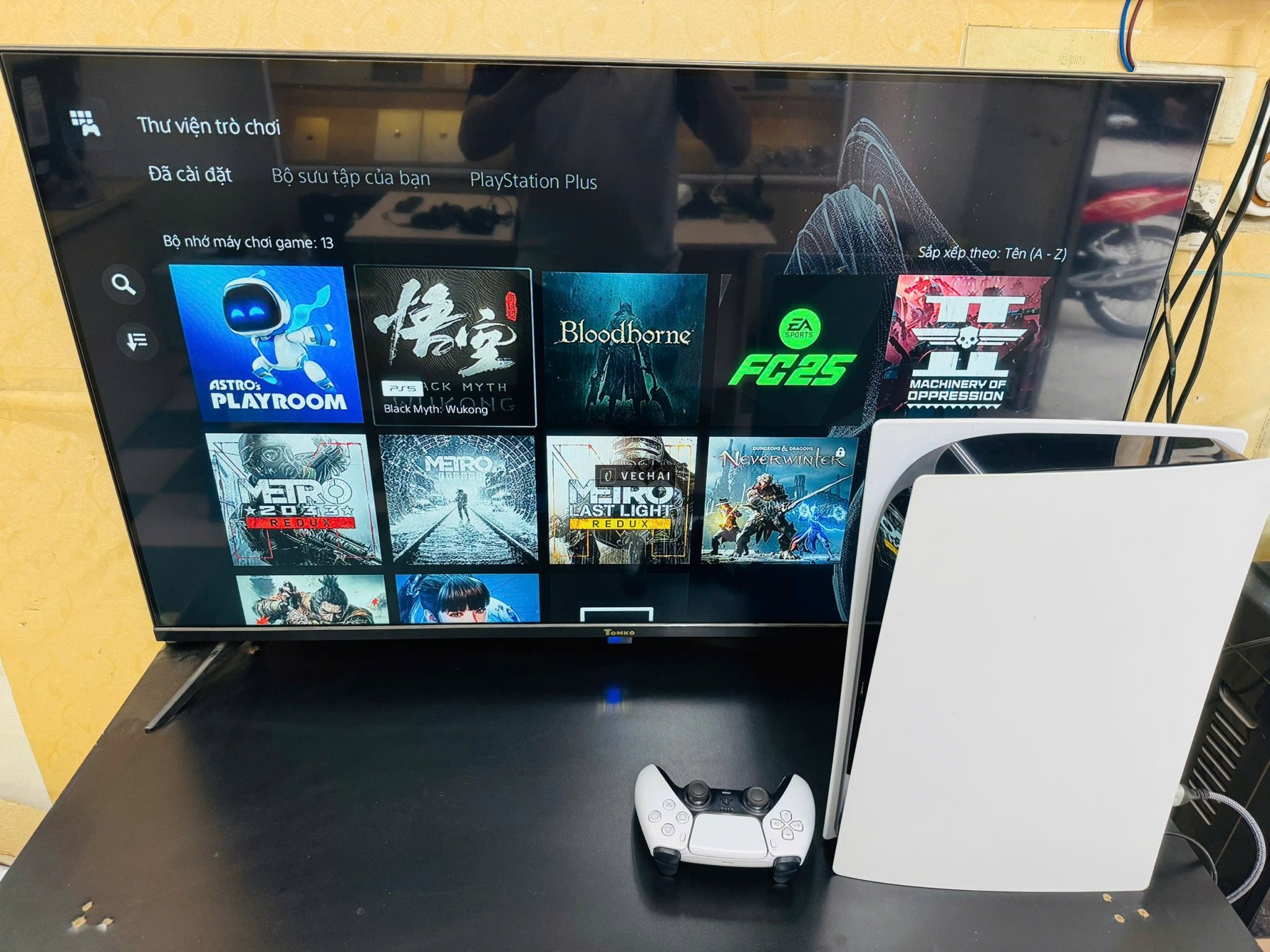 Máy Chơi Games PS5 BẢN DIGITAL KÈM GAME Hell driver 2, Wukong, Stella blade, Metro redux 2033, Metro