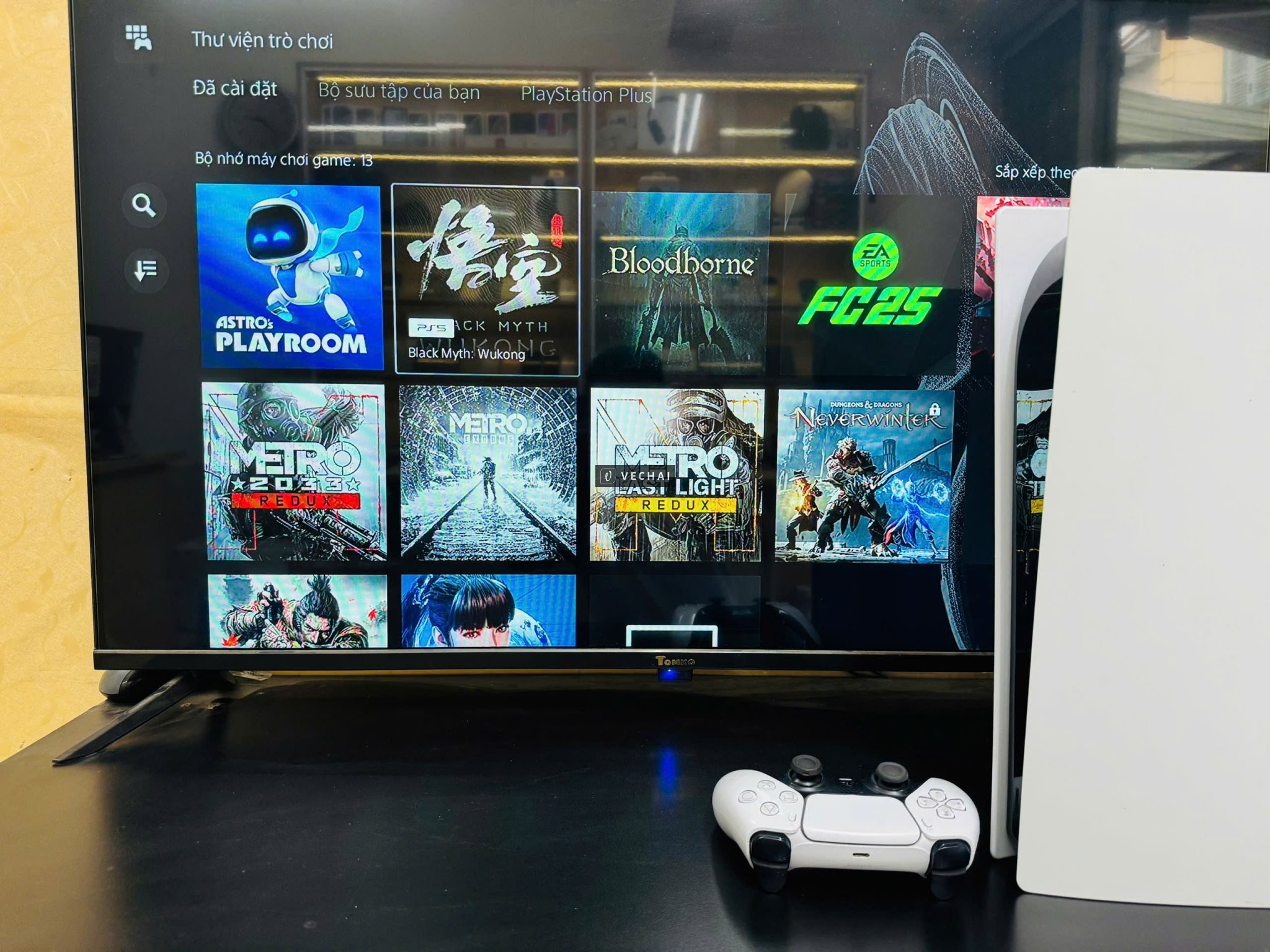 Máy Chơi Games PS5 BẢN DIGITAL KÈM GAME Hell driver 2, Wukong, Stella blade, Metro redux 2033, Metro