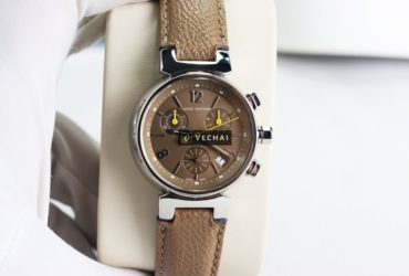 ĐH Nữ Louis Vuitton Q1322 Tambour Chronograph – 6 kim – Size 34mm