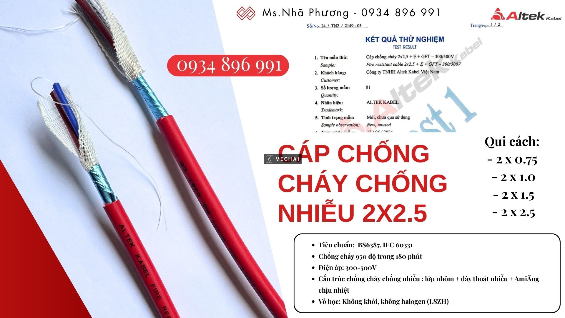 Cáp chống cháy chống nhiễu 2×2.5mm² sẵn kho Đà Nẵng – TP.HCM – Hà Nội | Đủ CO, CQ