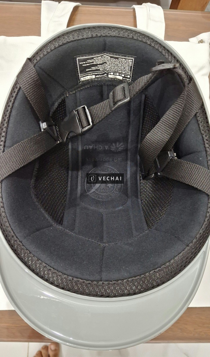 Thanh lý mũ bảo hiểm nửa đầu Asia A08 màu xám xi măng