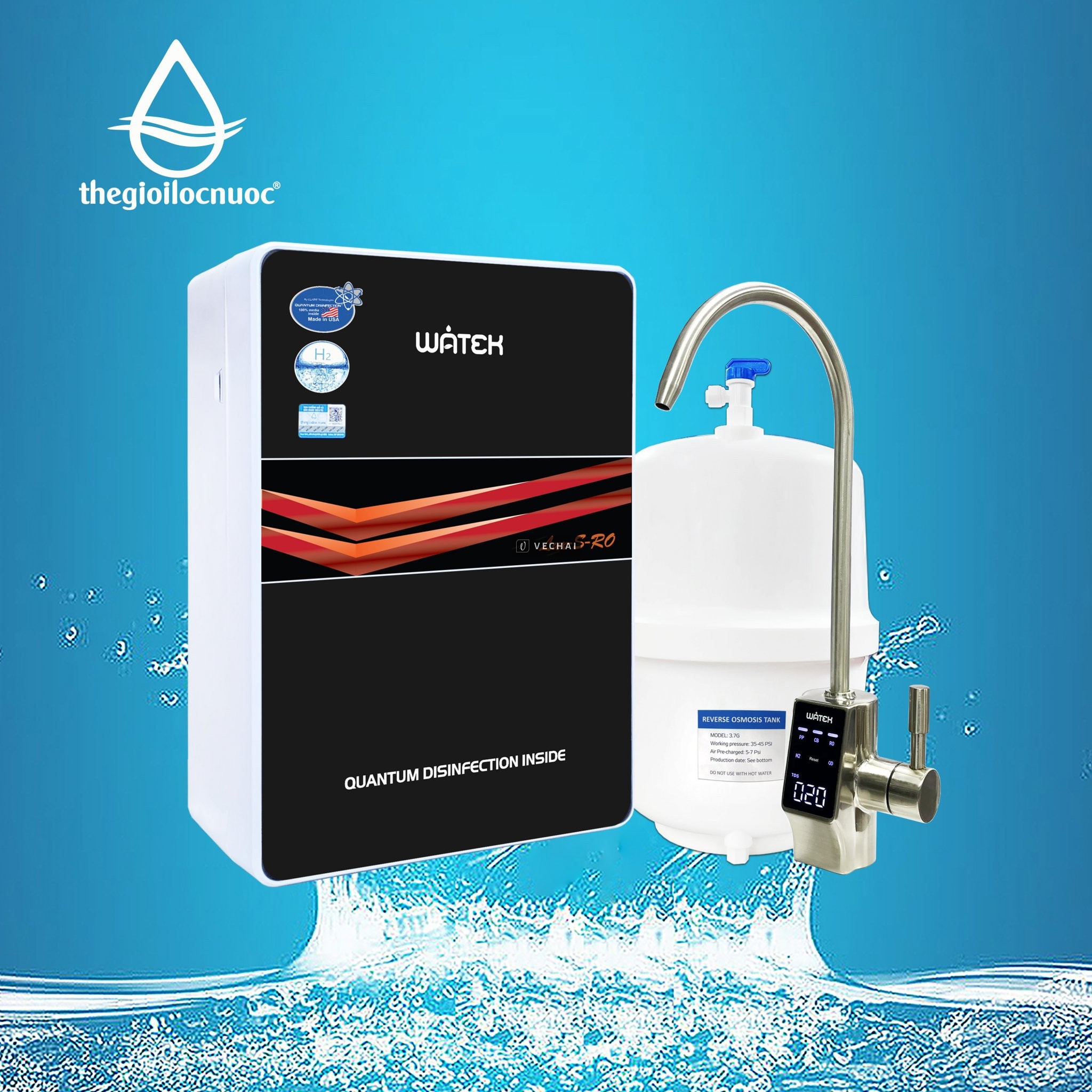 Máy lọc nước Watek, Model: Lux-S-RO