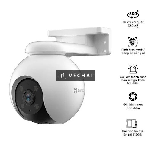 Camera WIFI quay/quét ngoài trời EZVIZ CS-H8 Pro 3K