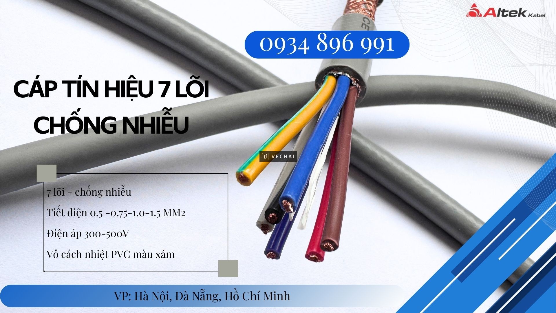 Cáp Tín Hiệu Chống Nhiễu 7×1.5mm² Altek Kabel – Phân Phối Quảng Trị, Quảng Bình, Quảng Ngãi, Bình Đị