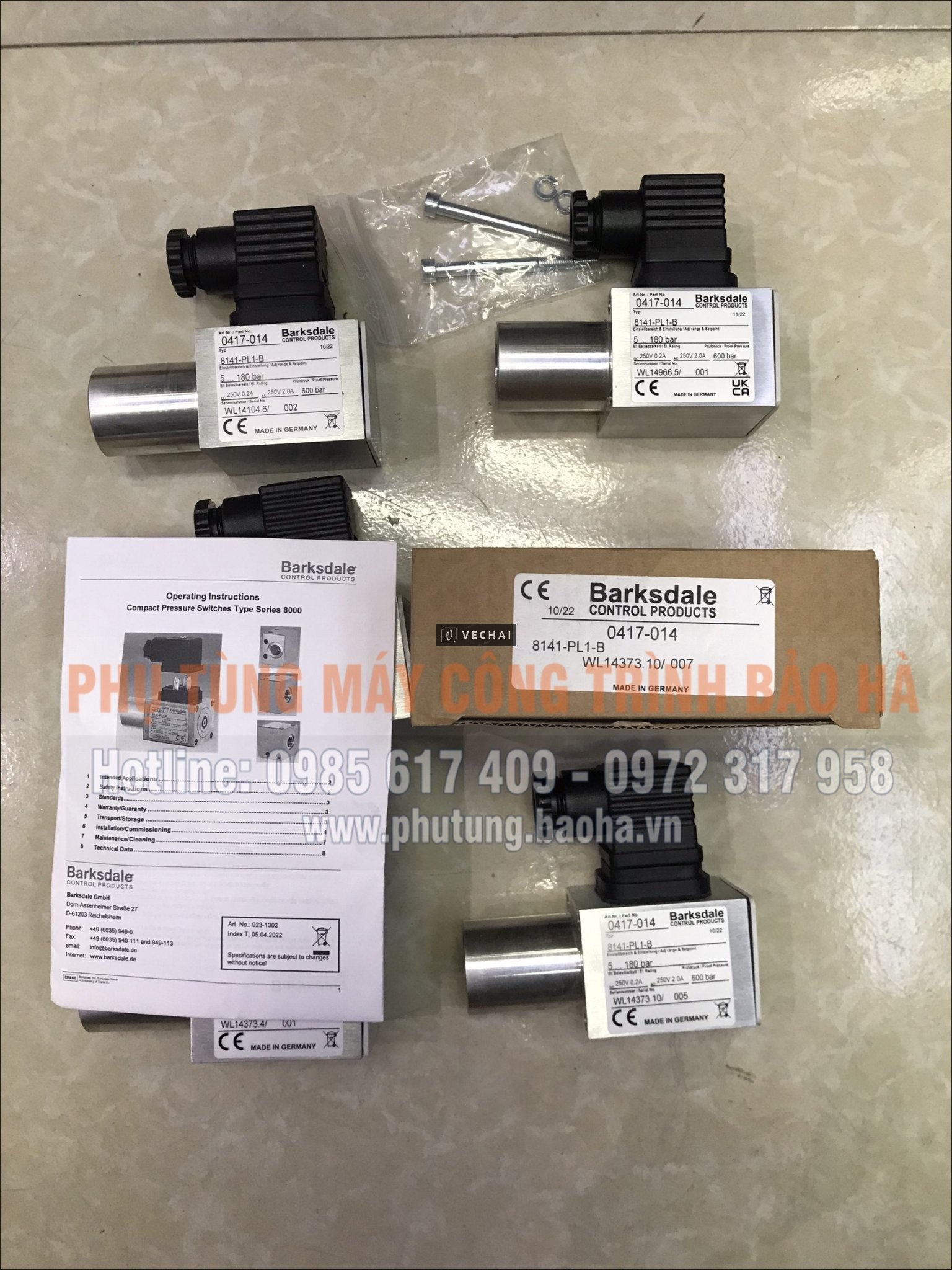 Công tắc áp suất Barksdale 0417-014 – Giải pháp kiểm soát áp lực chính xác, bền bỉ