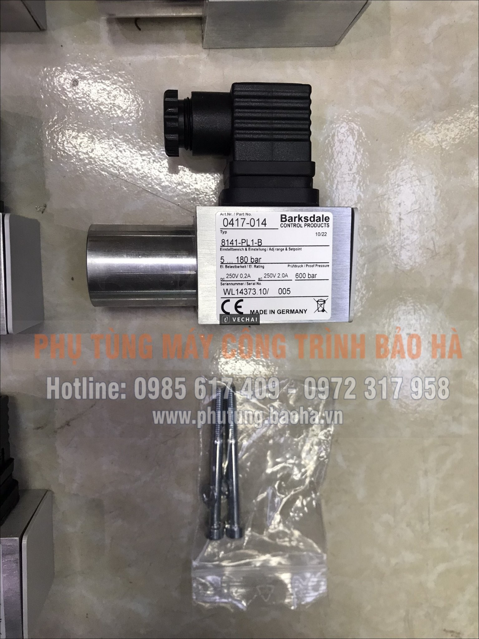 Công tắc áp suất Barksdale 0417-014 – Giải pháp kiểm soát áp lực chính xác, bền bỉ