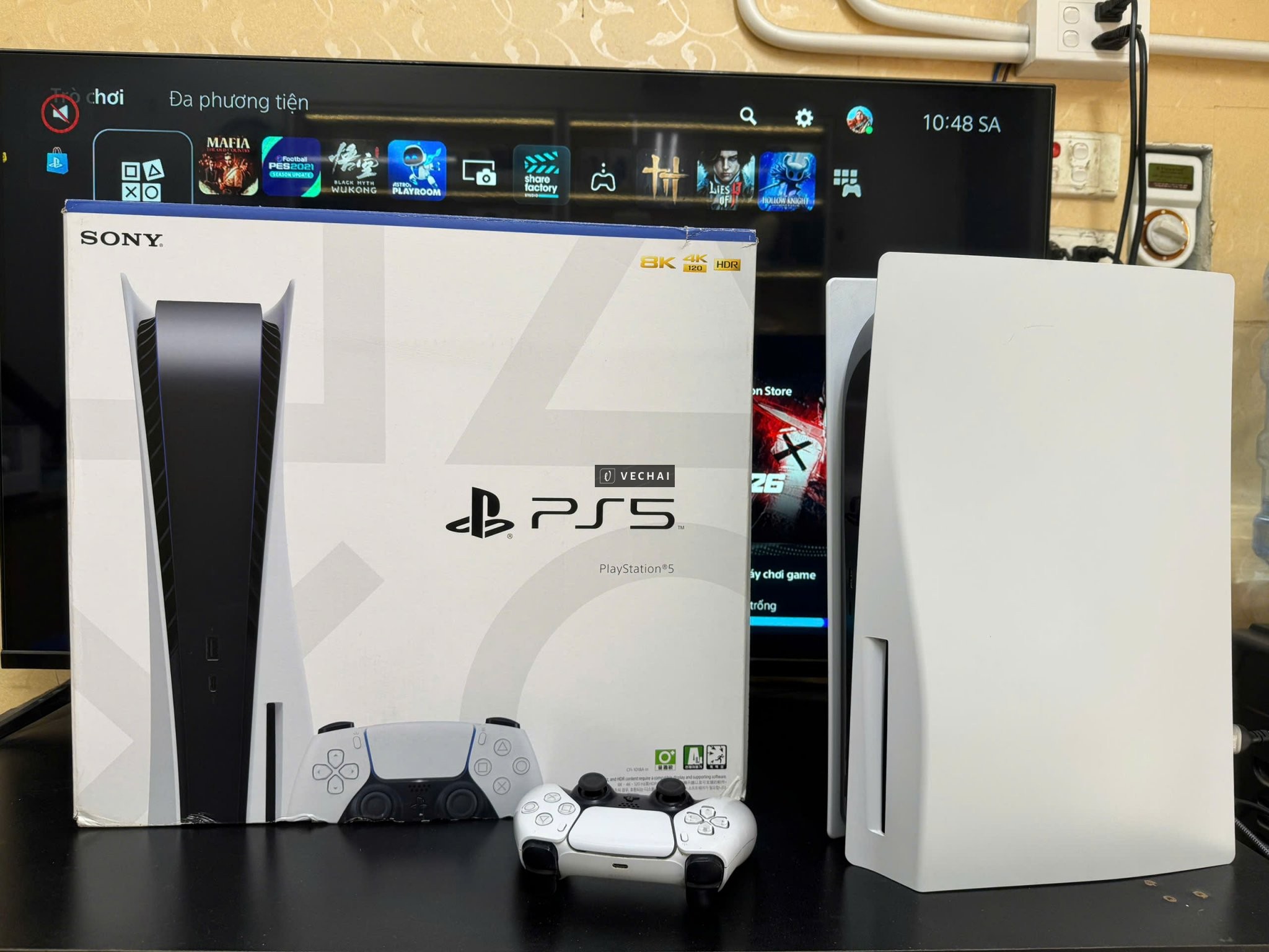 Máy Chơi Games PS5 BẢN STANDAR KÈM GAME PES 21 UPDATE, Wukong, MAFIA THE OLD COUTRY, WHERE WINDS MEE