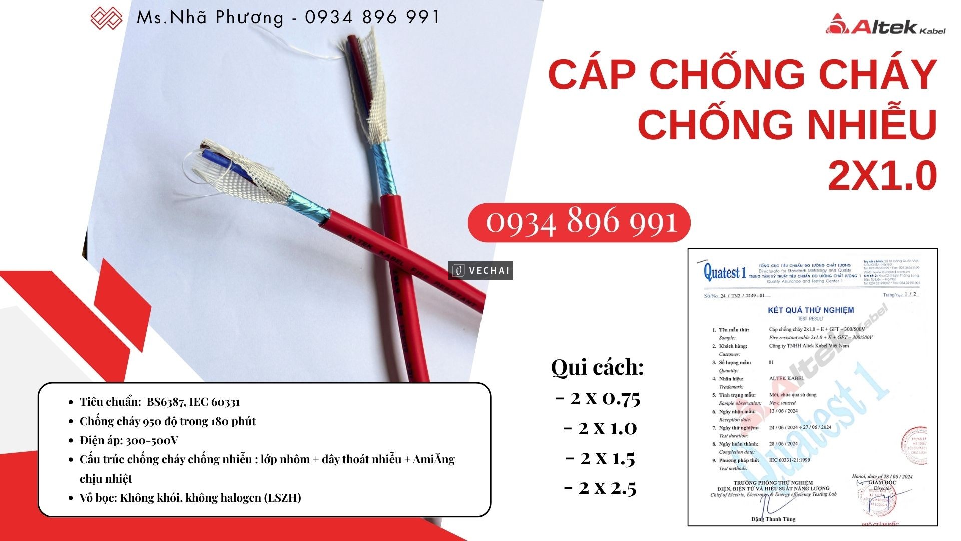 Cáp Chống Cháy Chống Nhiễu 2×0.75mm² Altek Kabel – Phân Phối Đà Nẵng, Huế, Quảng Trị
