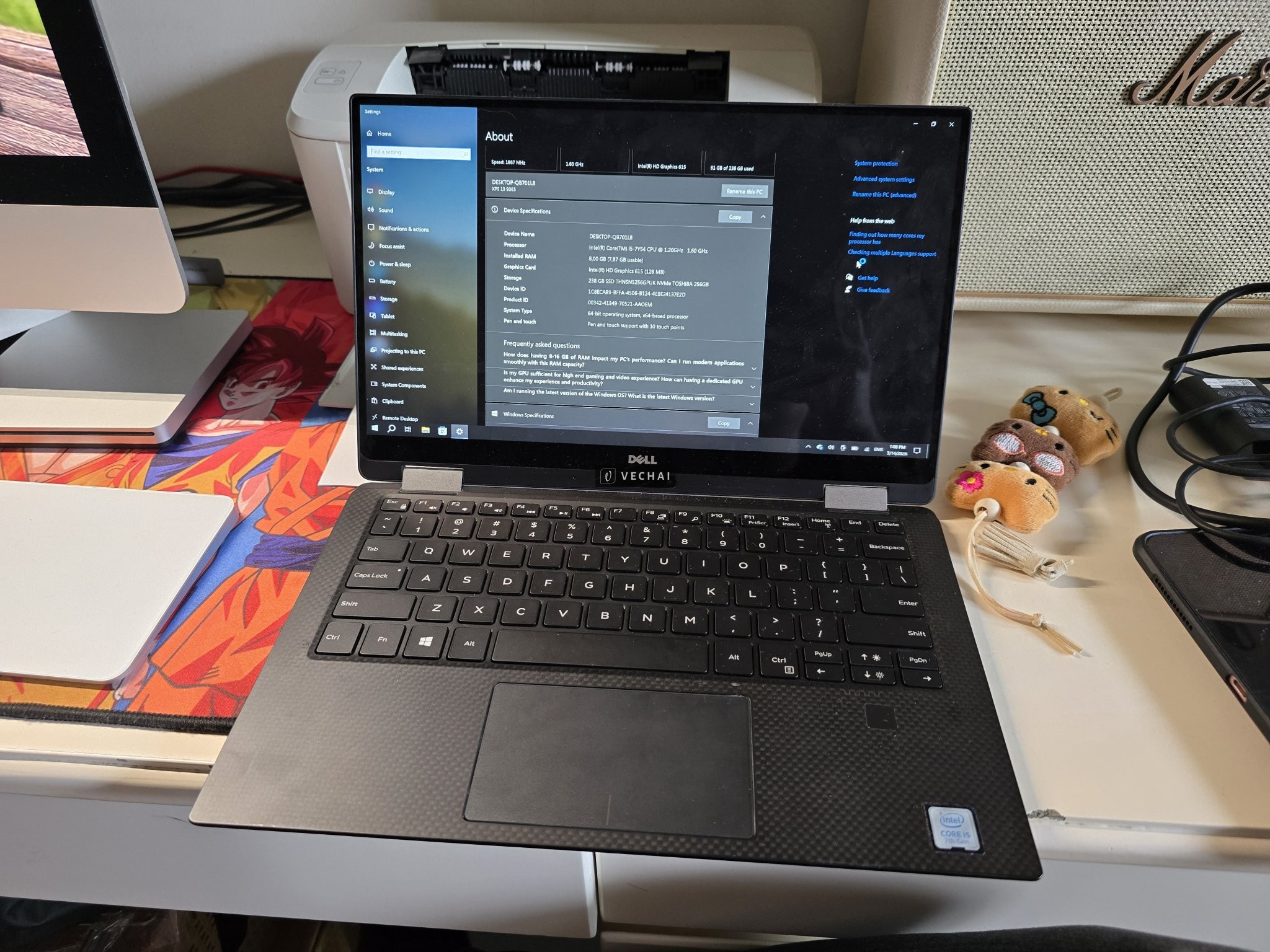 HN – dọn nhà thanh lý Laptop Dell XPS 9365 màn hình 4K touch