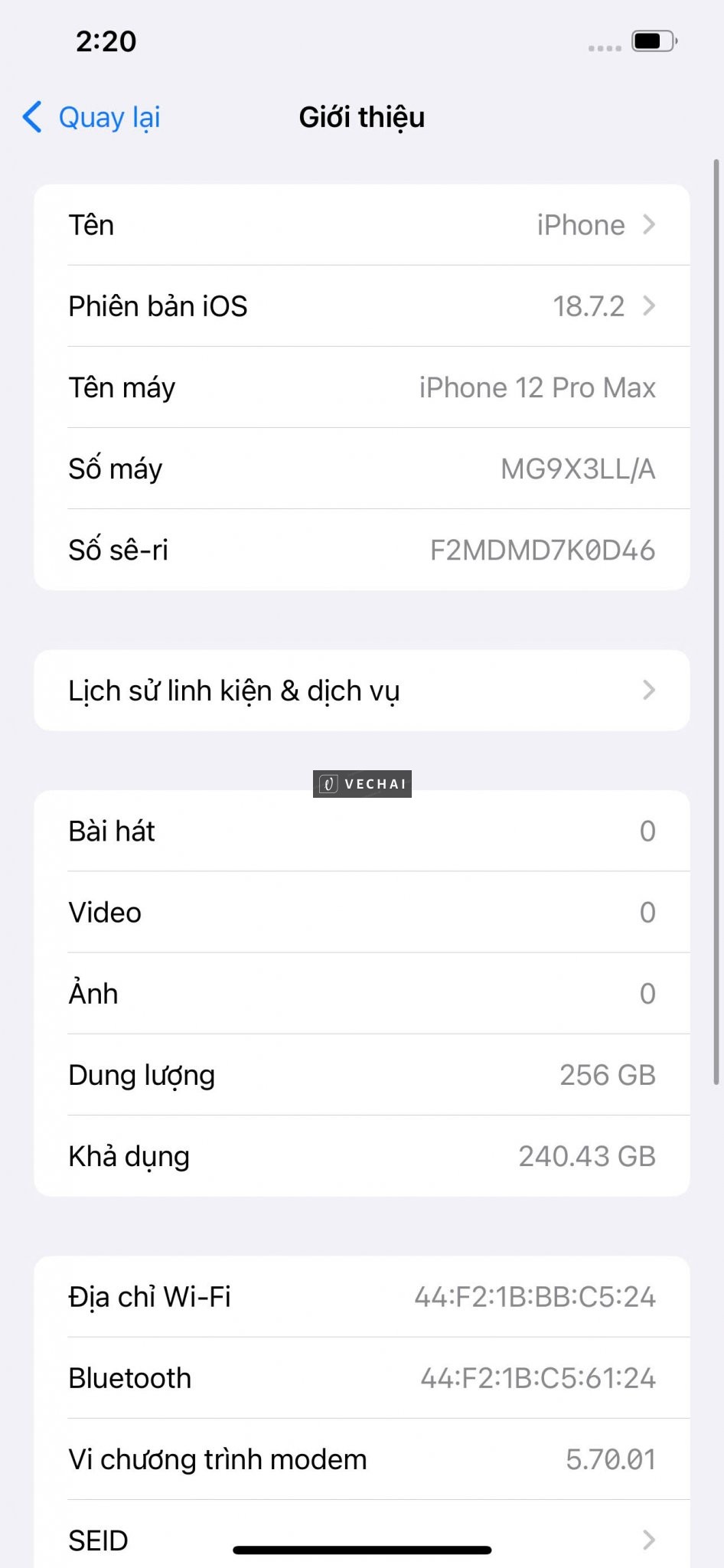 IPHONE 12 PRO MAX 256GB QUỐC TẾ LẮP SIM LÀ DÙNG – Tình trạng đã thay màn 1 lần mọi chức năng sd ok –