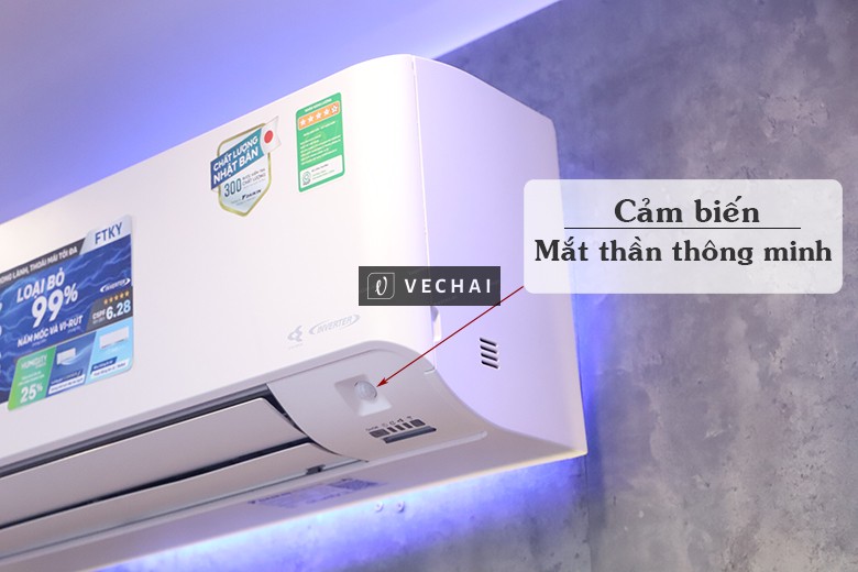Model FTKY ở dòng Máy lạnh treo tường DAIKIN tiết kiệm điện/êm ái/bền bỉ