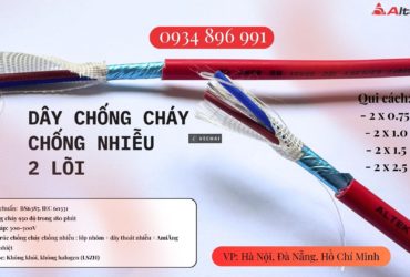 Cáp 2×1.0mm² Chống Cháy Altek Kabel – Luôn Có Sẵn Gia Lai, Đắk Lắk, Kon Tum