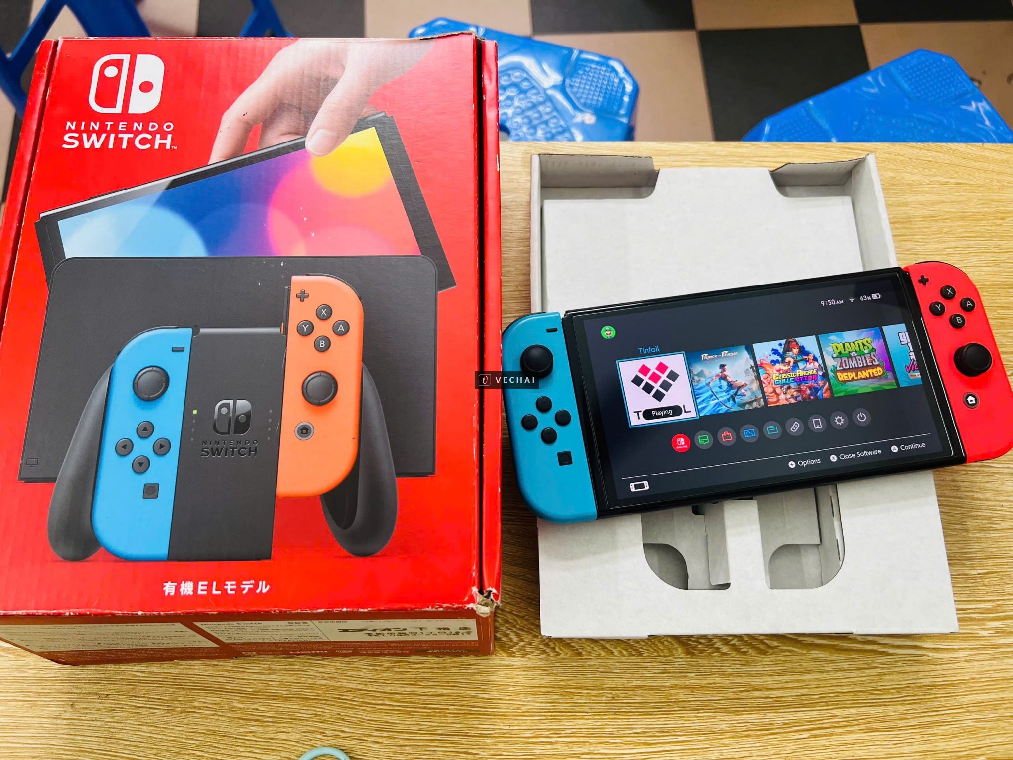 Nintendo switch OLED HẮC THẺ 256GB FULLBOX full phụ kiện, cài sẵn game cho ae  – Có sẵn hot tinfoi –