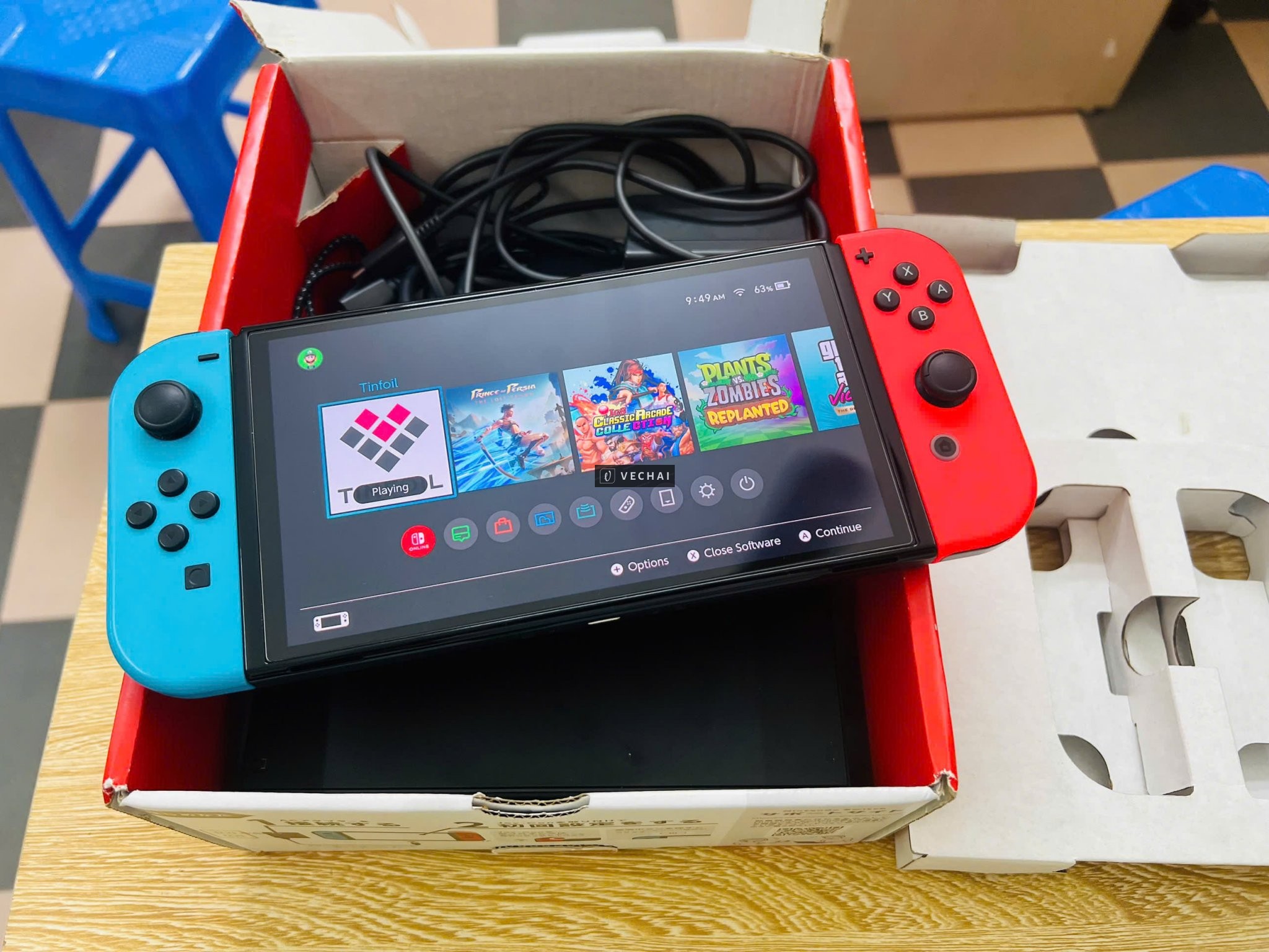 Nintendo switch OLED HẮC THẺ 256GB FULLBOX full phụ kiện, cài sẵn game cho ae  – Có sẵn hot tinfoi –