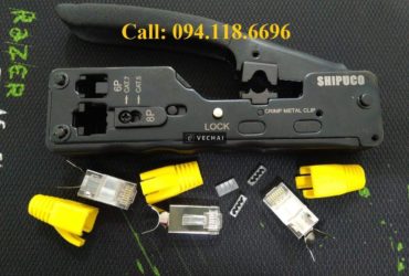 Đầu bấm mạng công nghiệp Cat6A STP chống nhiễu Shielded không dùng tool